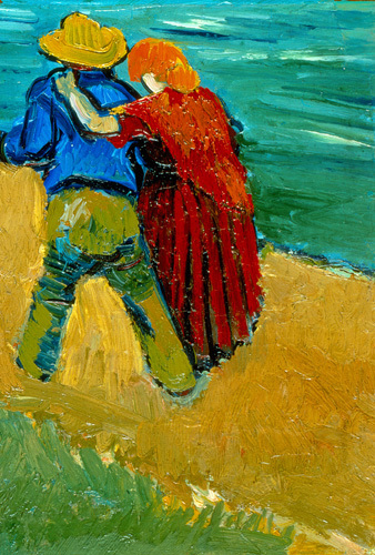 Eclogue en Provence - Un Couple d Amoureux, 1888 - Van Gogh Painting On Canvas